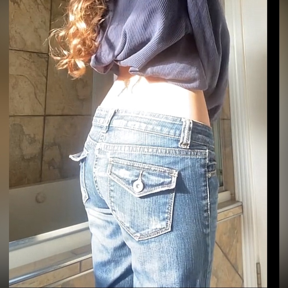 ✨3/$30✨Bluenotes Women's Dark Blue Flare Jeans